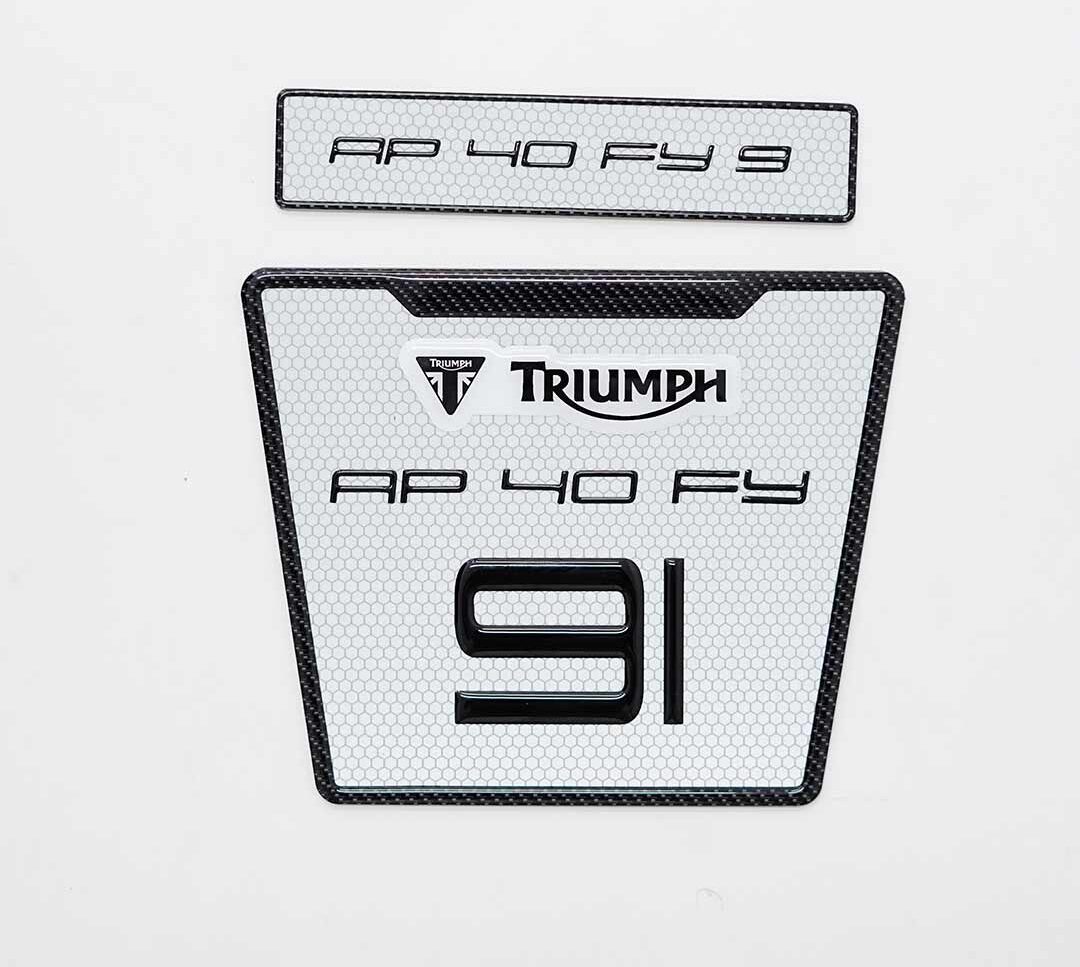 Customized Premium High-Quality Bike Gel Number Plate