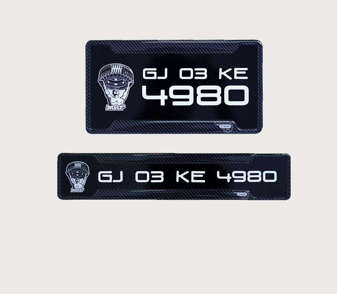 Bike Gel Number Plate – Unique Design, Long-Lasting Finish