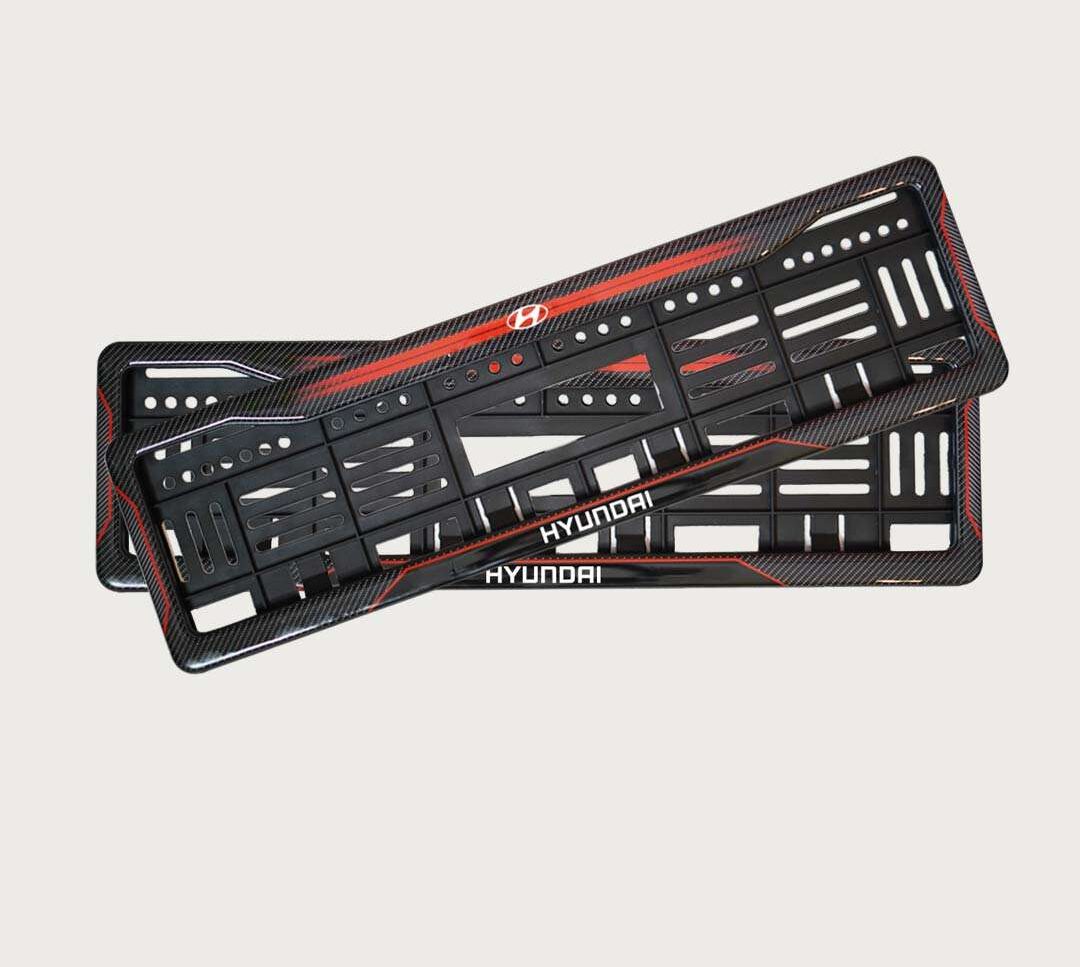 Customized Premium Car Number Plate Gel Frame with Logo