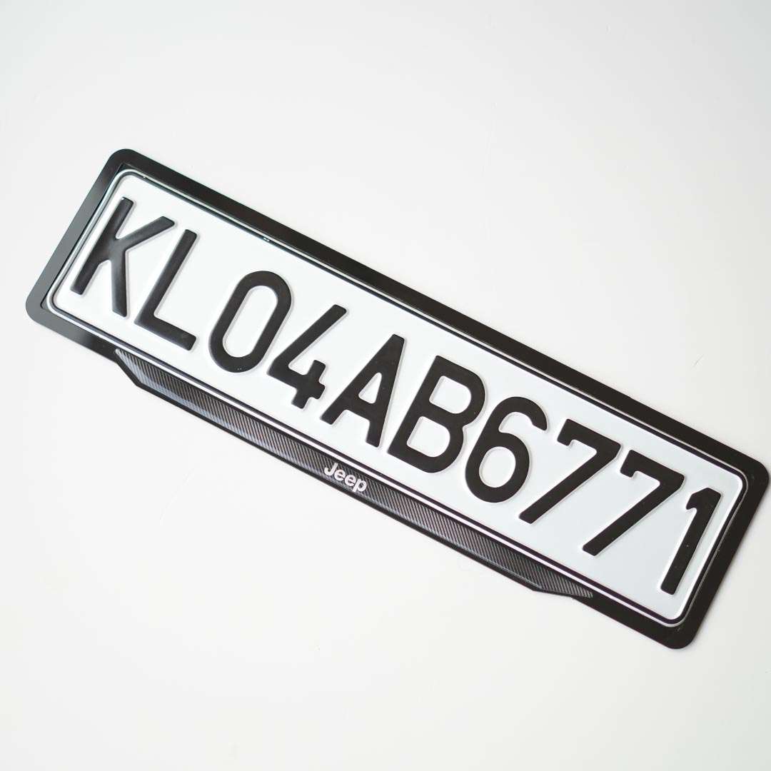 Acrylic Car Number Plate Frame - Image 2