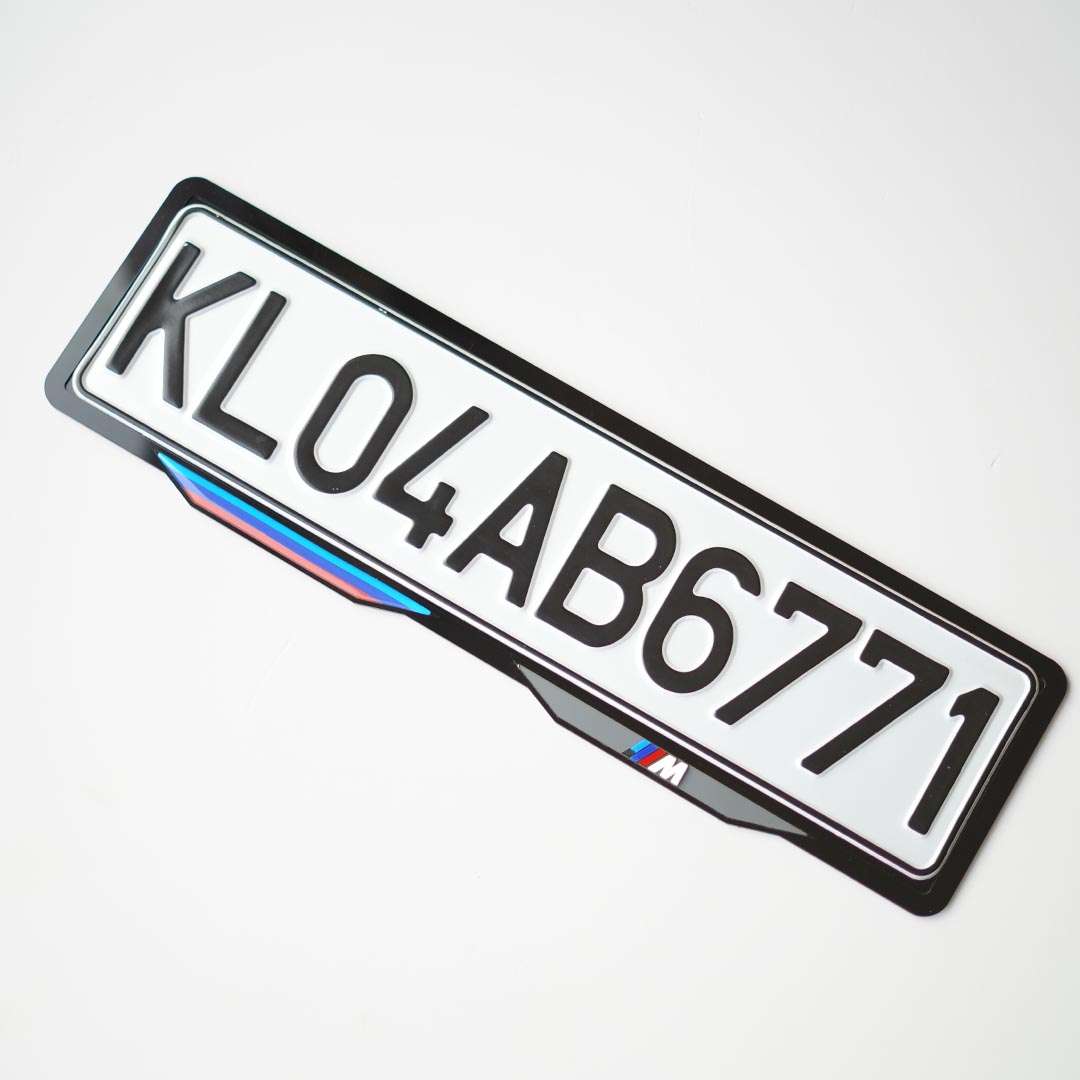 Acrylic Car Number Plate Frame - Image 2