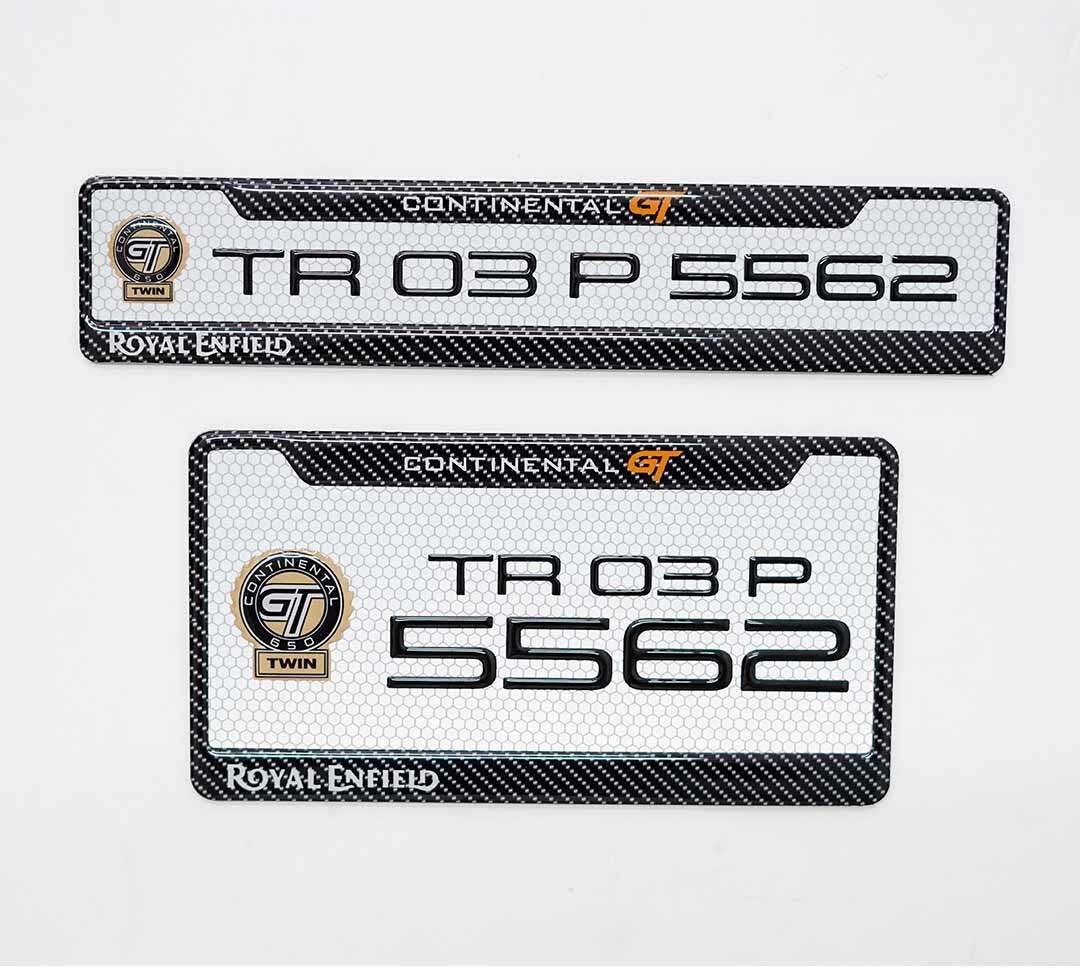 Premium Customized Bike Gel Number Plate