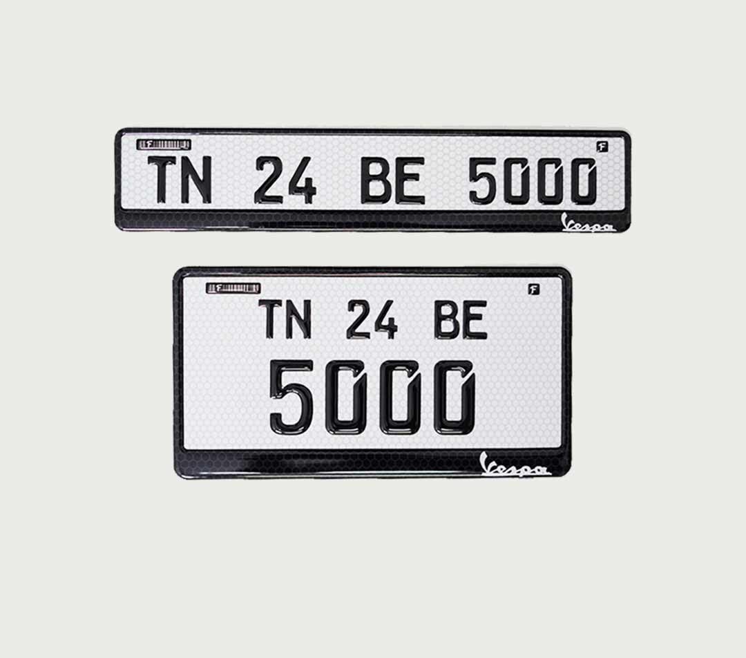 Premium High-Quality Bike Gel Number Plate