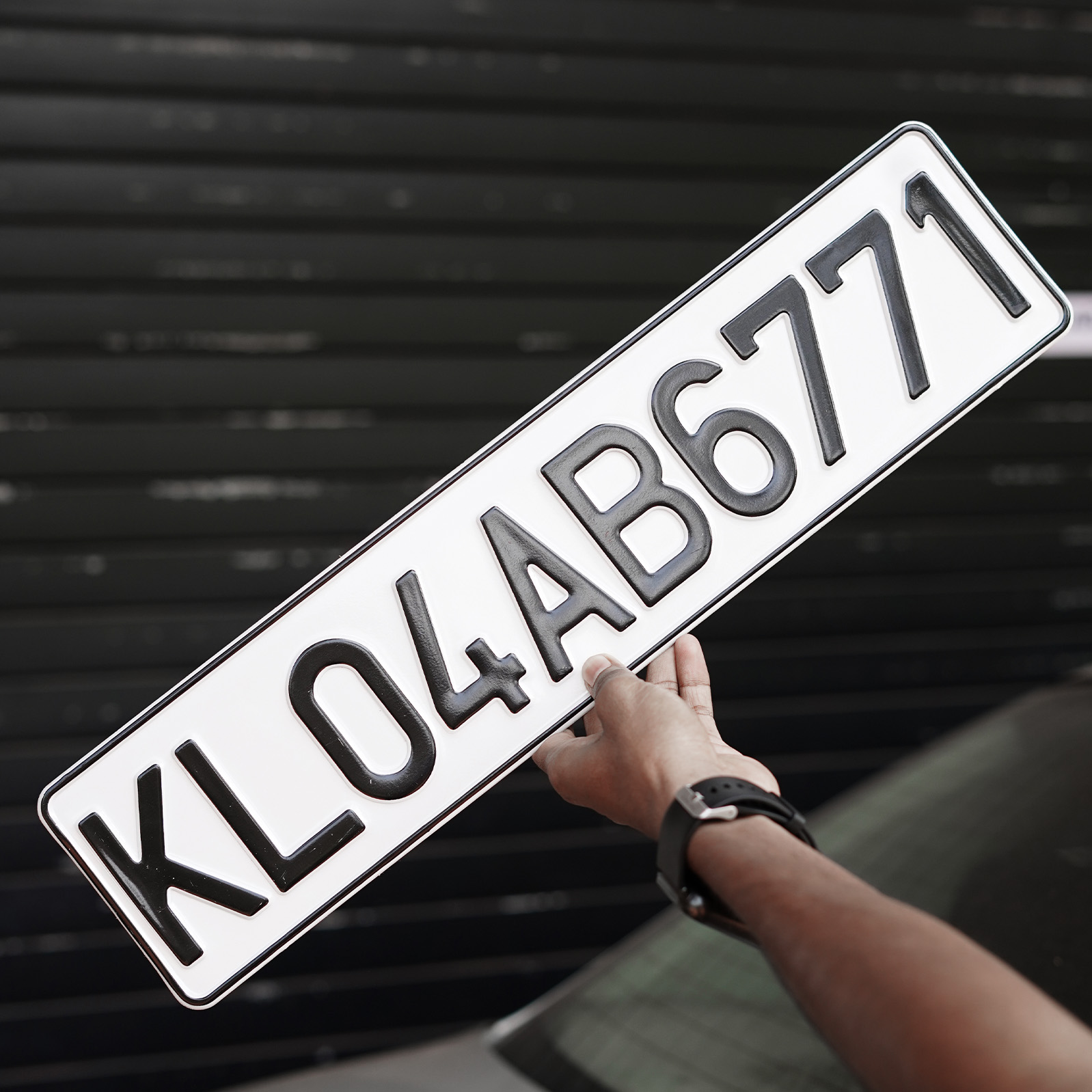Speed X Big B Aluminium Punching Number Plate