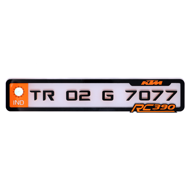 KTM Bike Number Plate - Image 2