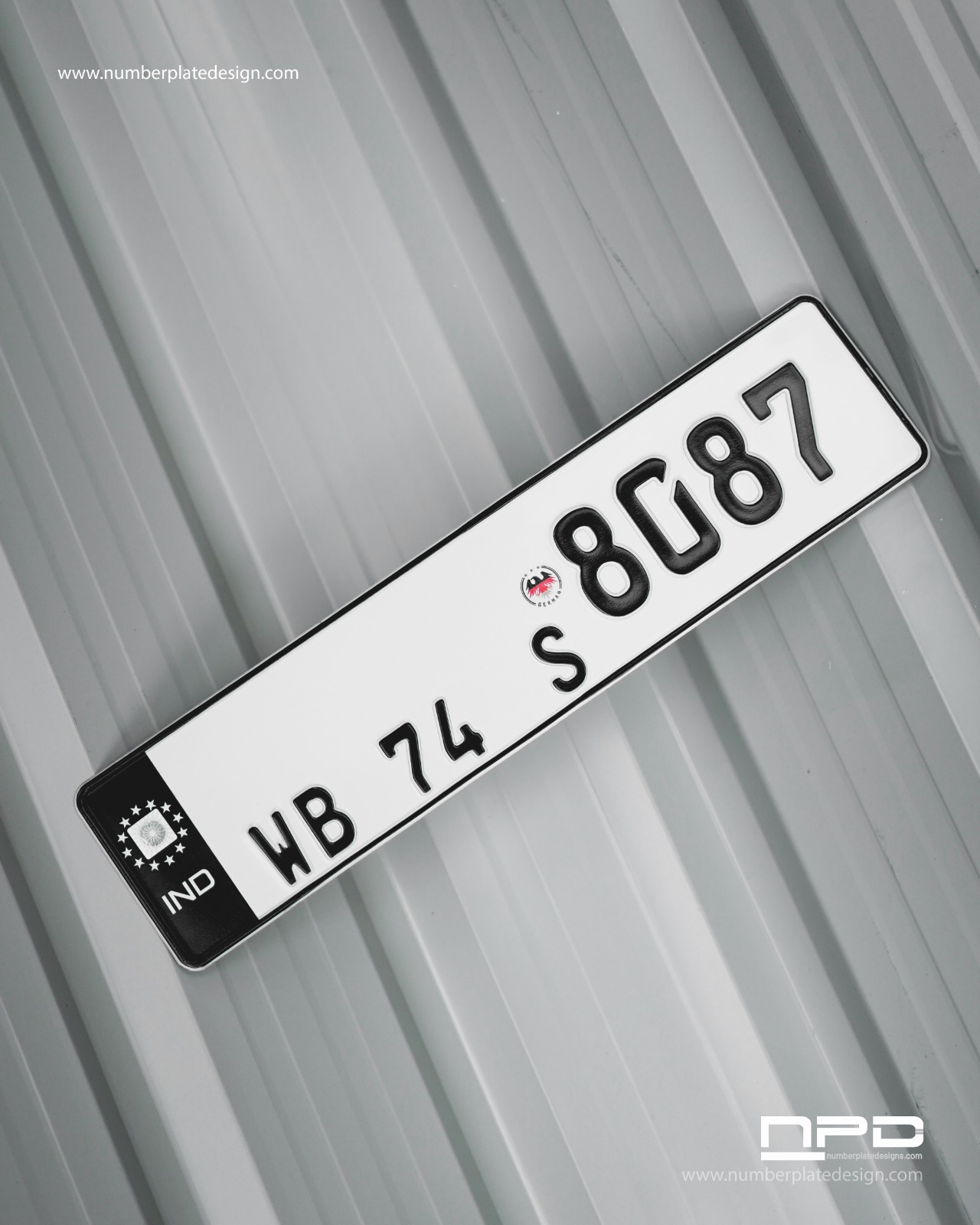 GERMAN TYPE C SERIES NUMBER PLATE