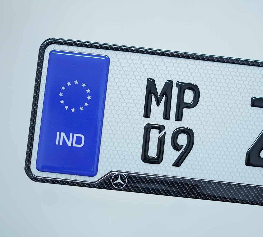 Car Stylish Gel Number Plate - Image 2