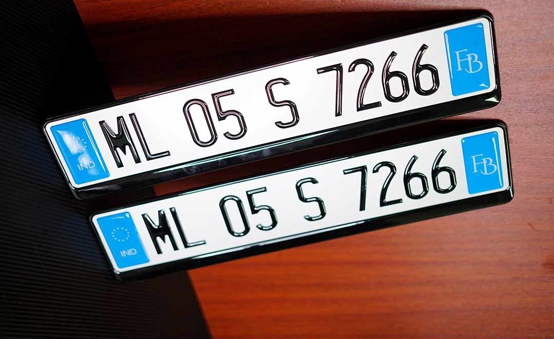 Premium Car Reflective 3D Gel Number Plate - Image 2