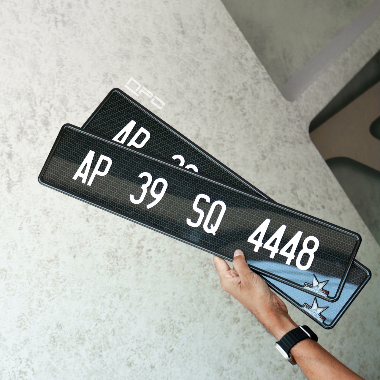 Customized 5D Car Gel Number Plate