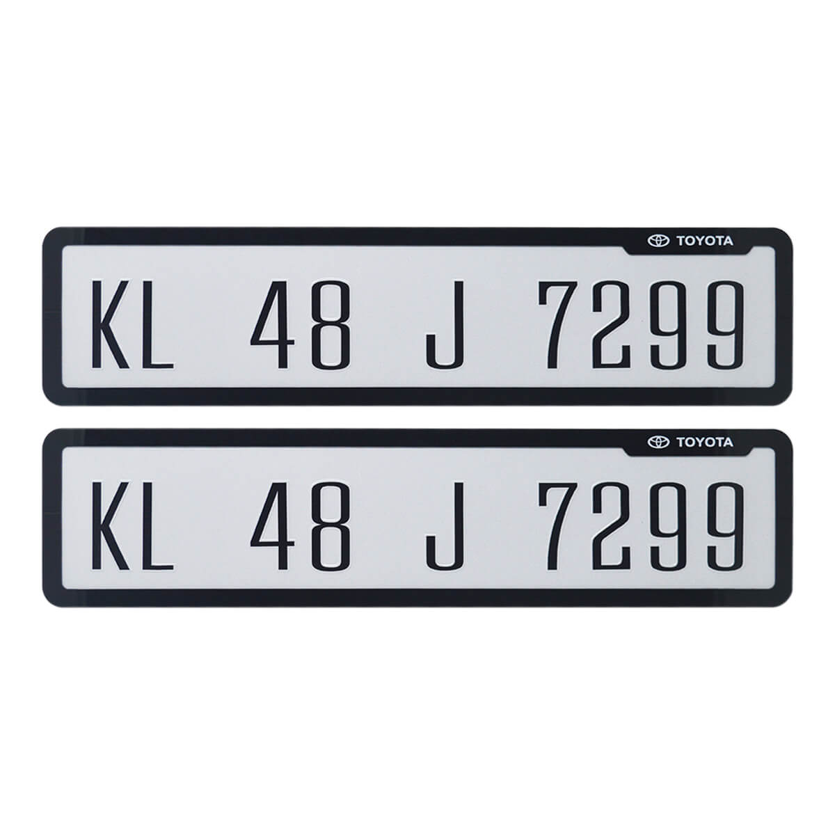 Custom Sticker Punching Number Plate