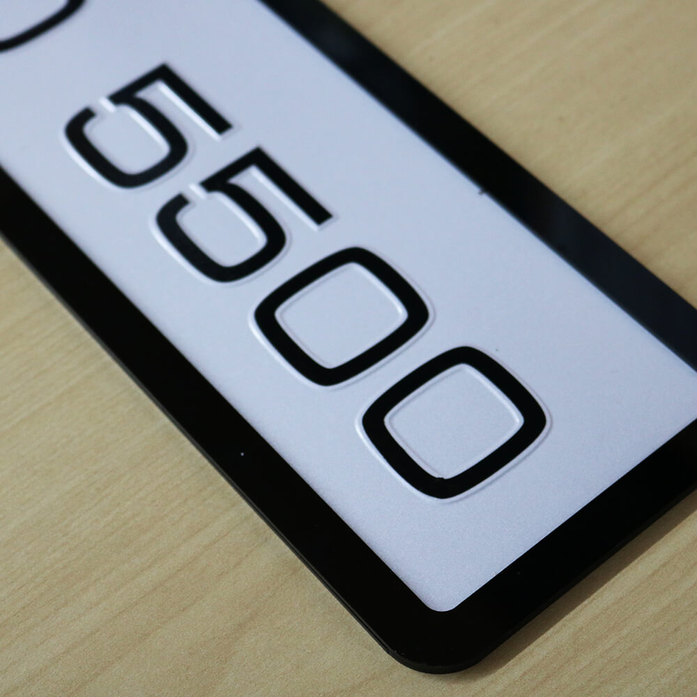 Euro Sticker Punching Number Plate - Image 3