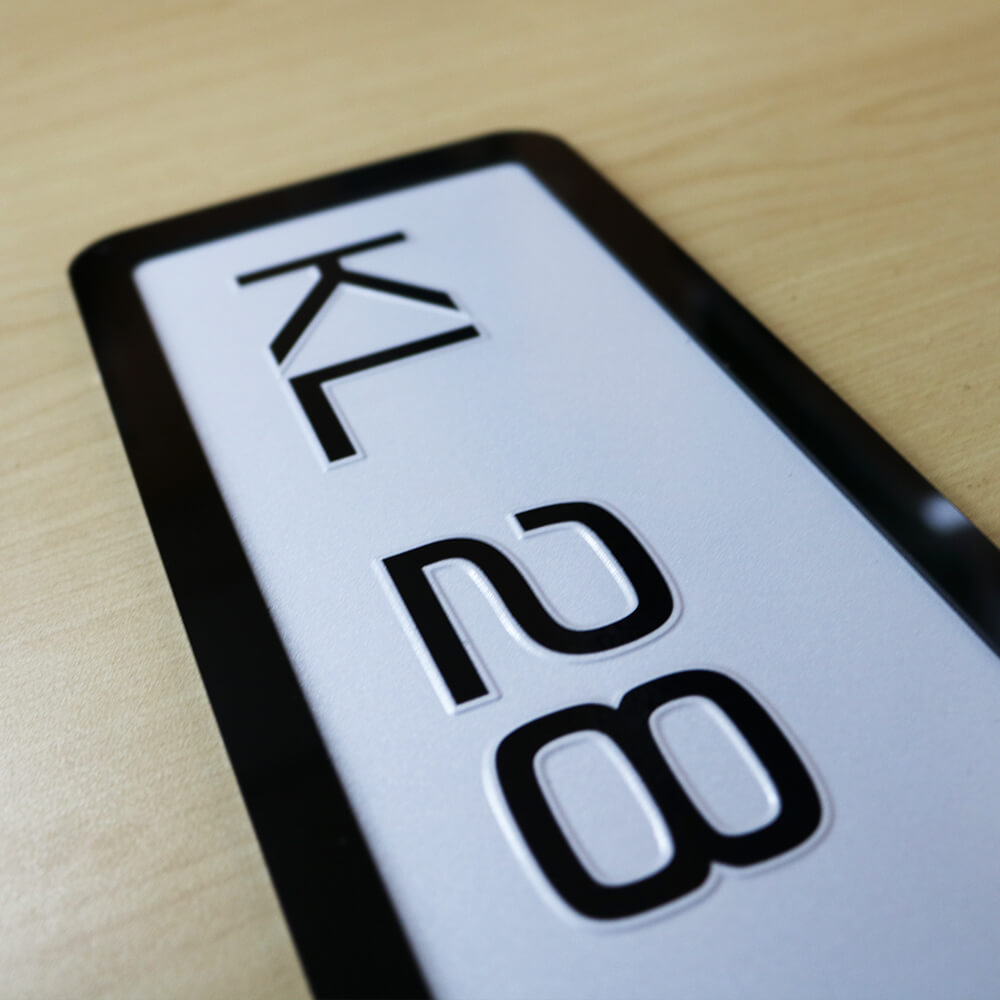 Euro Sticker Punching Number Plate - Image 2