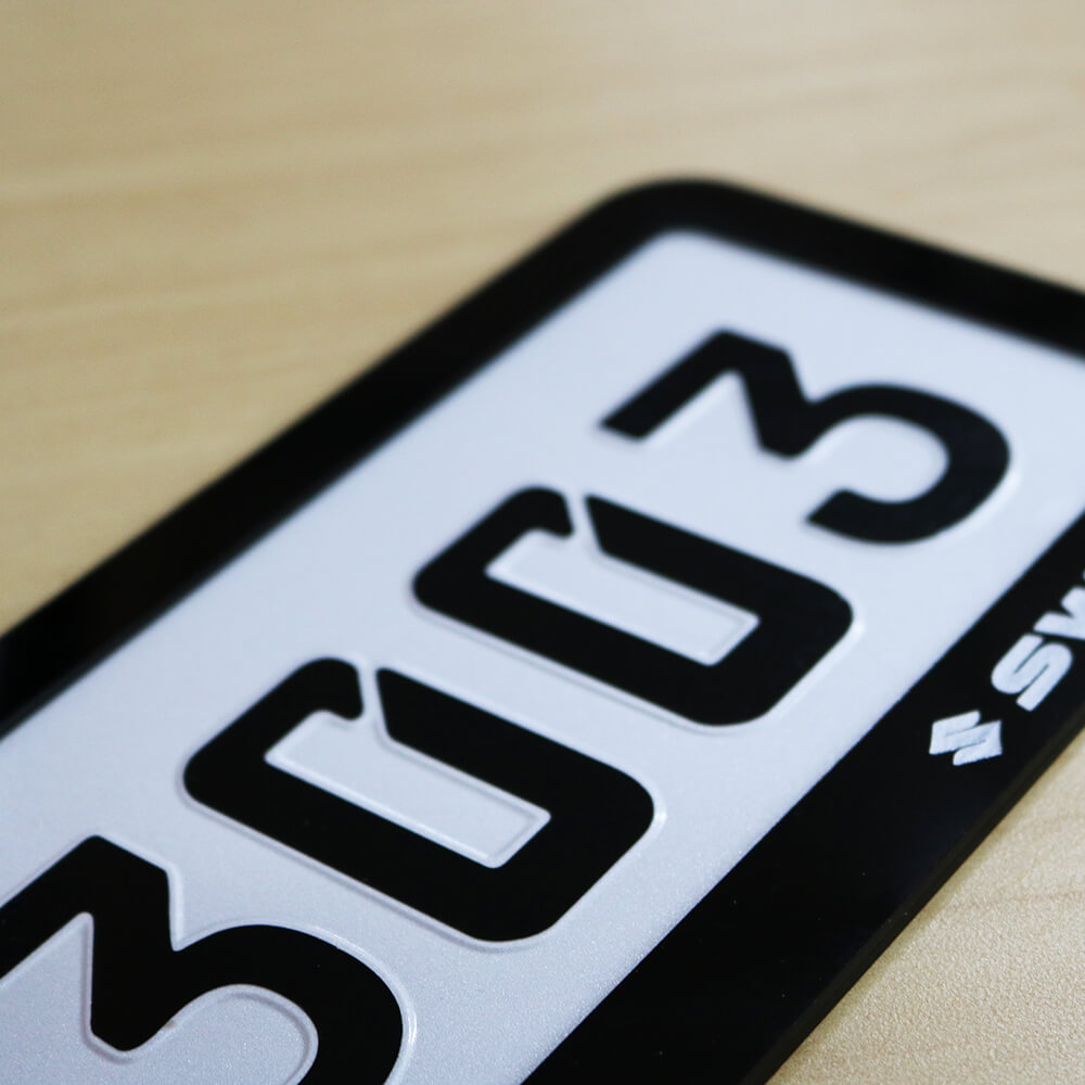 German Sticker Punching Number Plate - Image 2