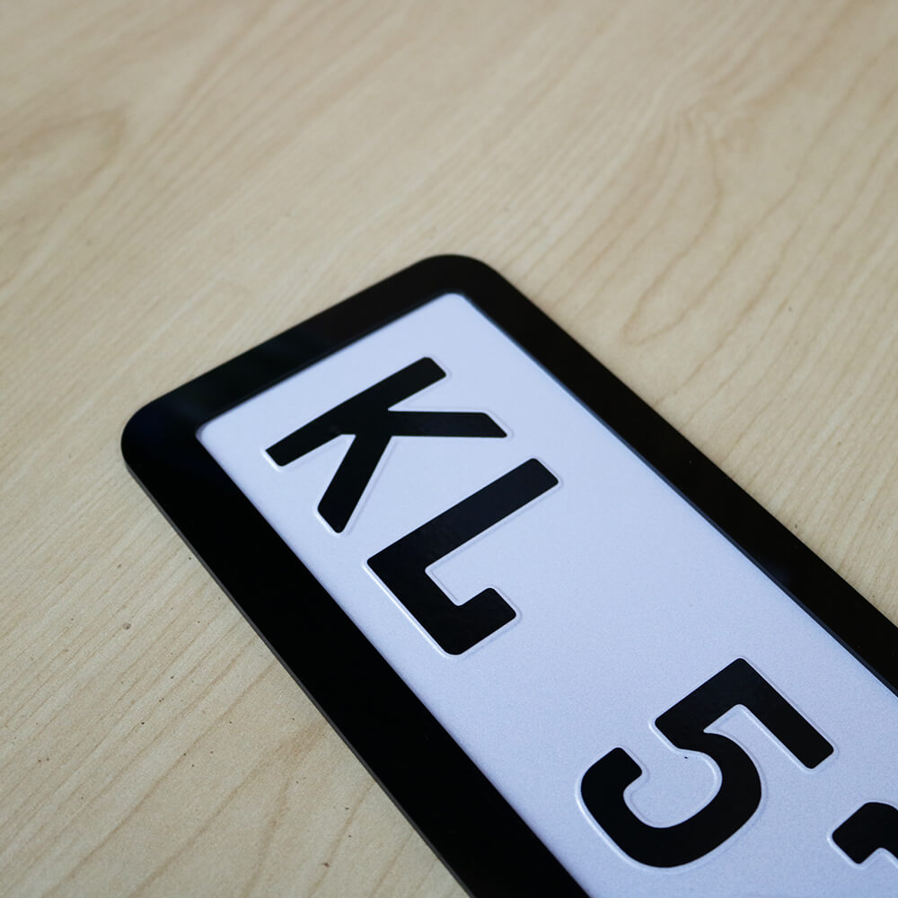 German Sticker Punching Number Plate - Image 3